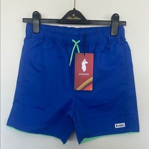 Cotopaxi Blue Cocodrilo short Elastic Waistband scuba blue L NEW